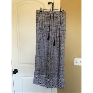 Wide Leg Print Pants